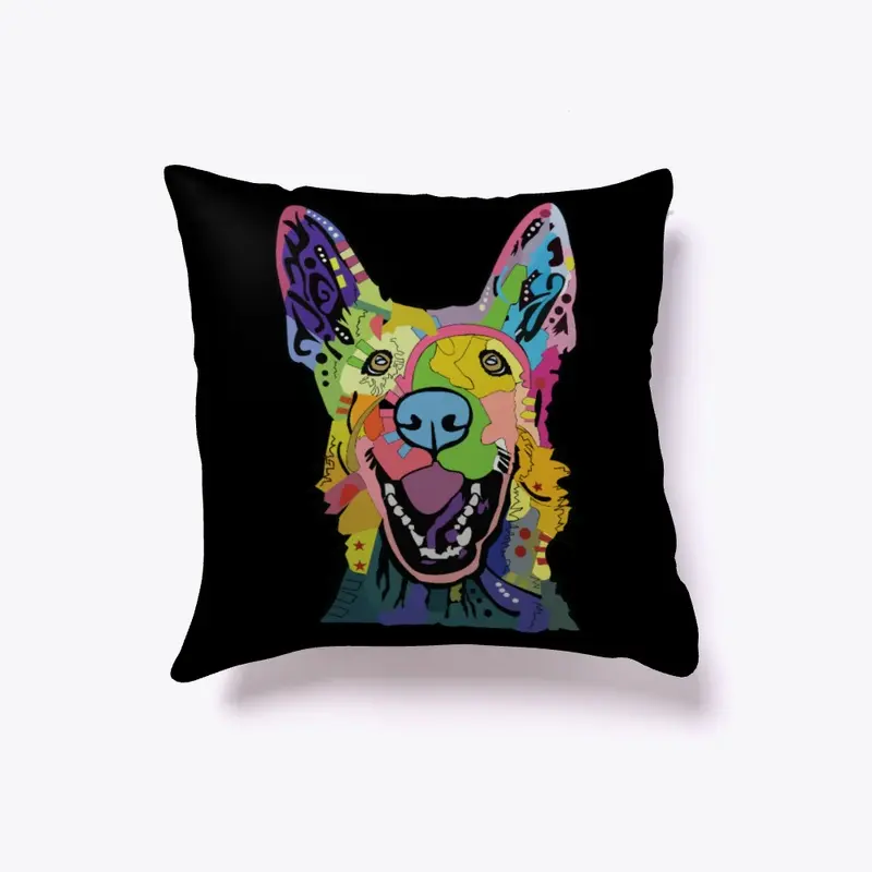 Colorful Dog (Pillow)